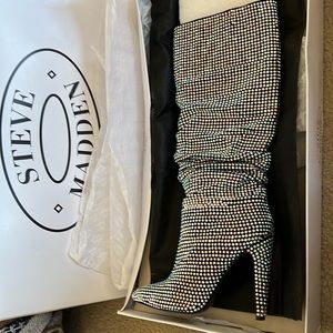 Steve Madden rhinestone boots